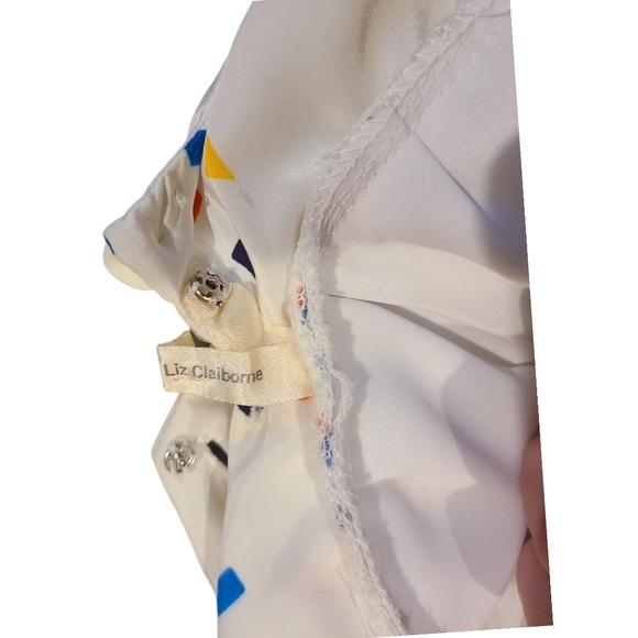 Vintage Liz Claiborne Confetti Petal Sleeve Dress - Picture 10 of 10